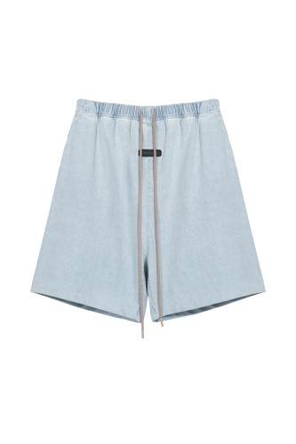 2025 New style 1.1 washed drawstring denim shorts