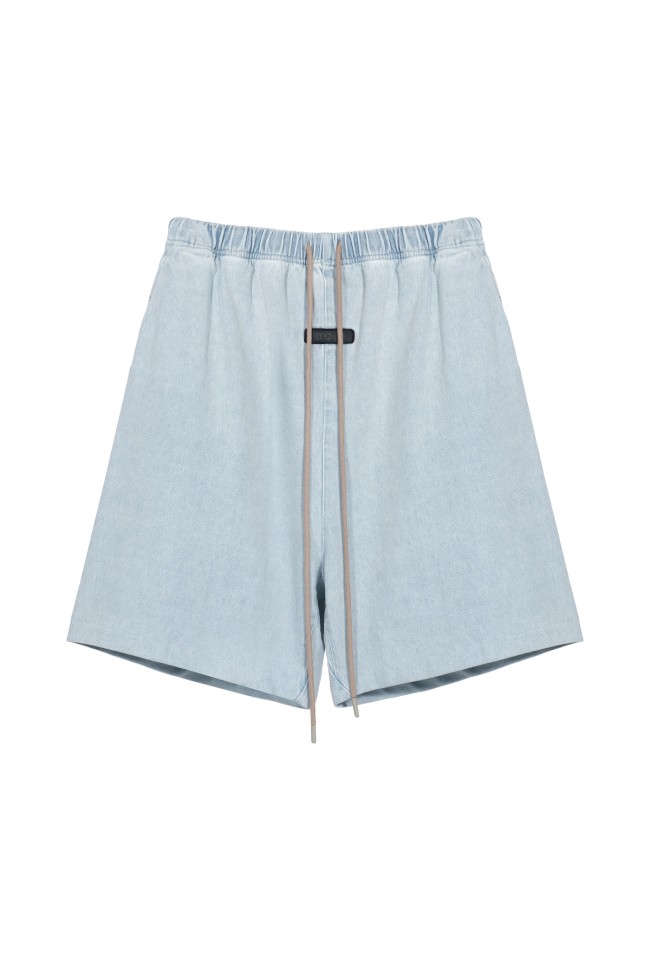 2025 New style 1.1 washed drawstring denim shorts
