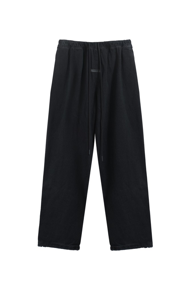 2025 New style 1.1 washed drawstring denim trousers
