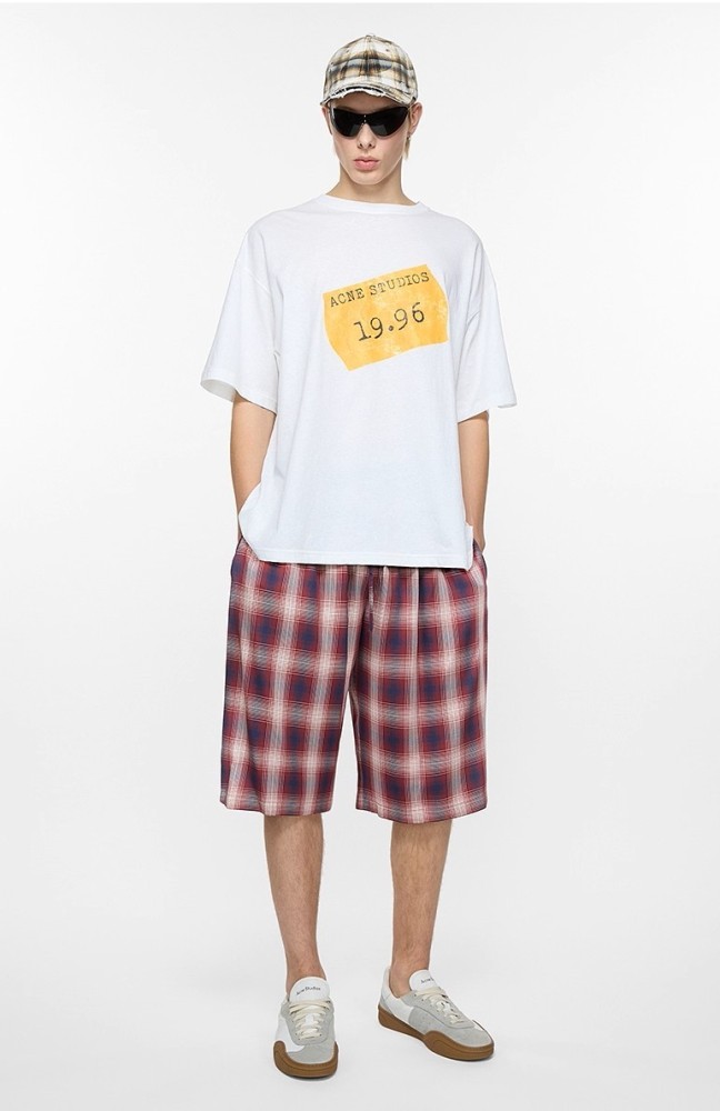 25 New style 1.1 High-quality red checkered shorts