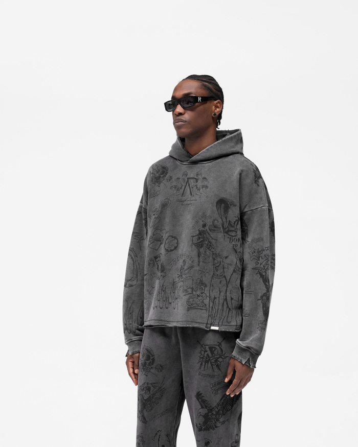 REP's new 1.1 high-quality LOGO printed hooded sweatshirt