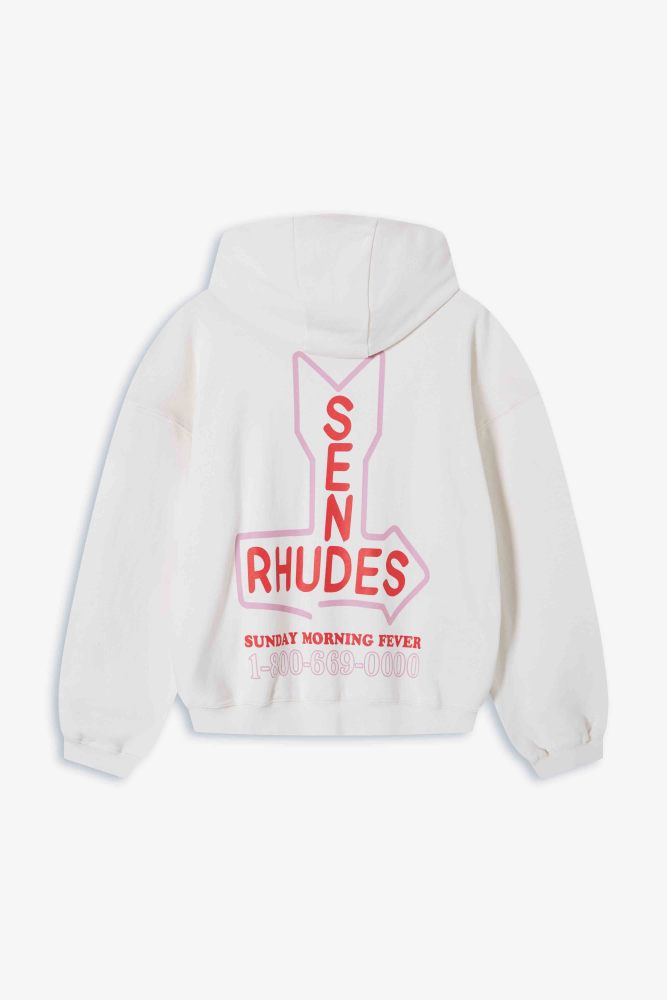RHUDE 1.1 High-quality LOGO letter printed hooded sweatshirt