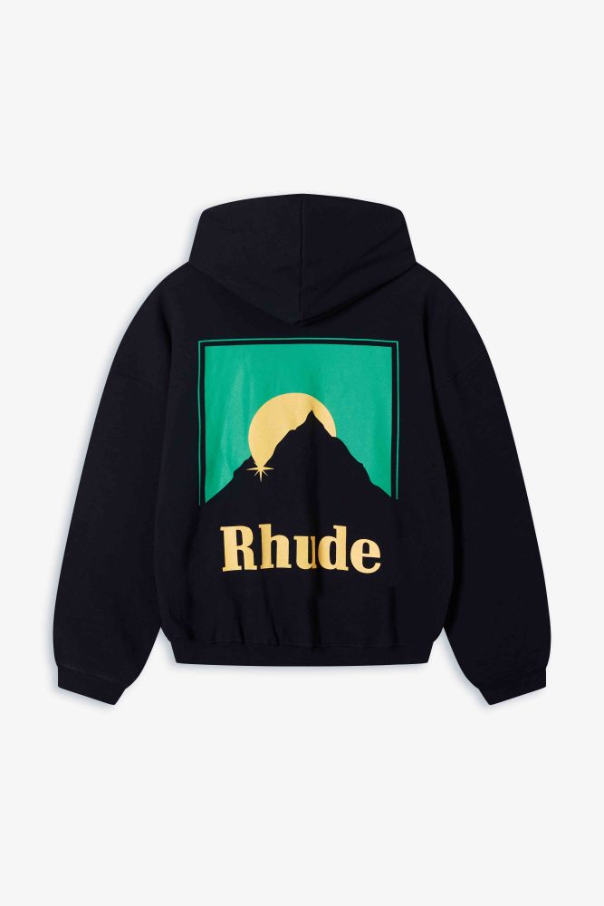 RHUDE 1.1 High-quality LOGO letter printed hooded sweatshirt
