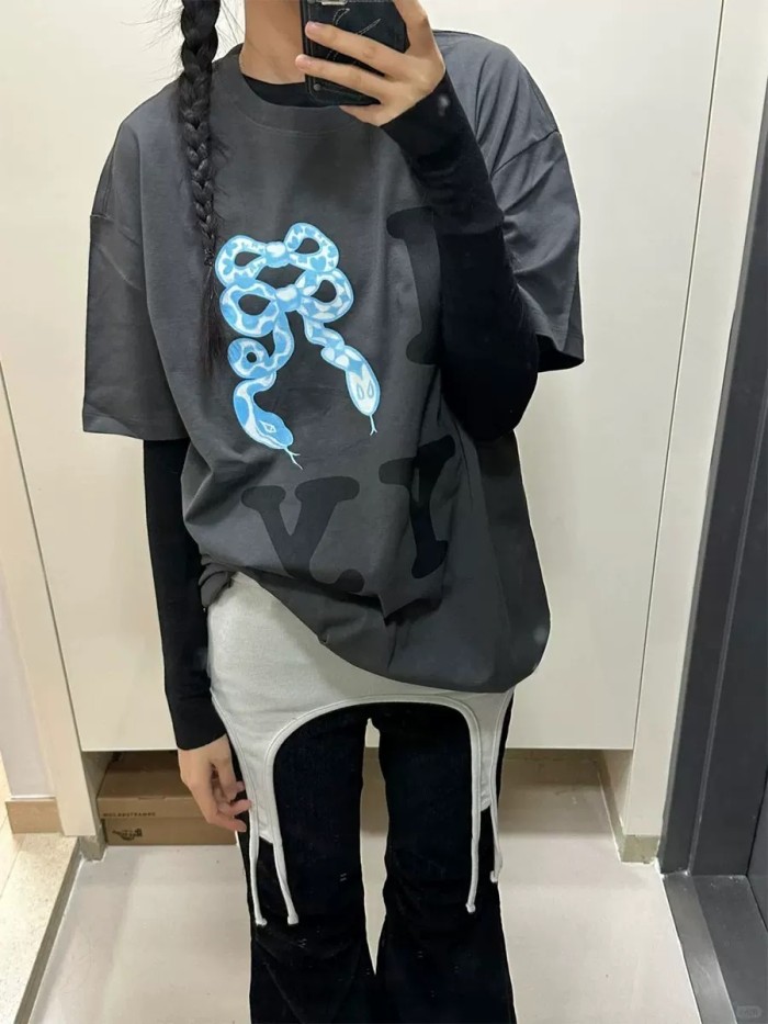 25 New 1: 1 high quality version printing Logo T-shirt Short sleeve