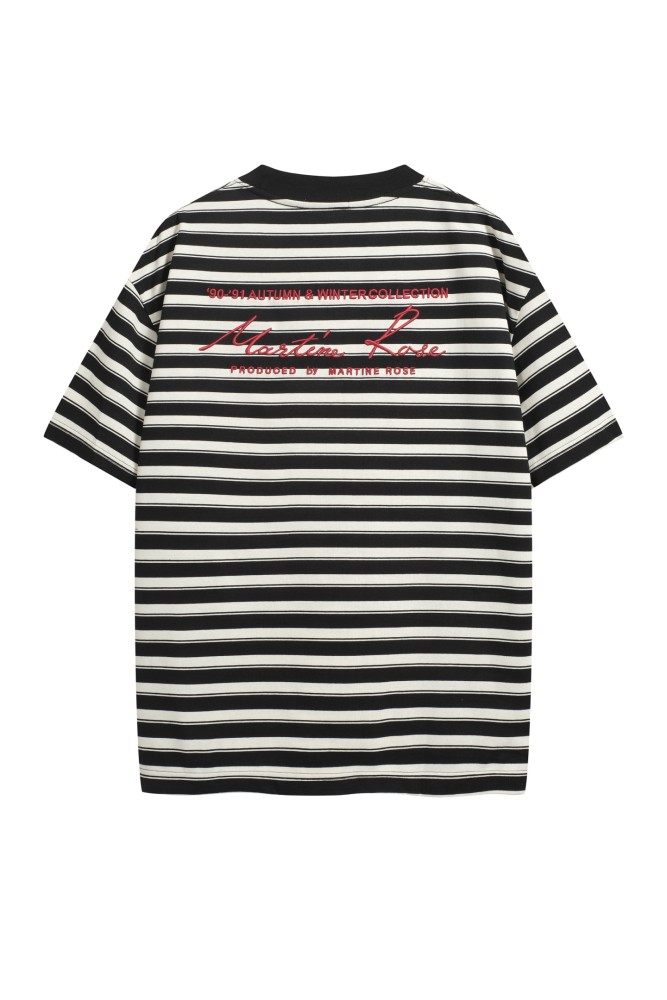 25 New style 1.1 High-quality embroidered striped short-sleeved shirt
