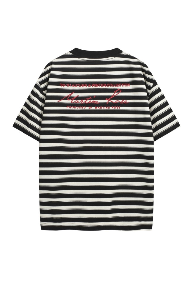 25 New style 1.1 High-quality embroidered striped short-sleeved shirt