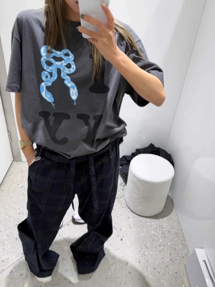 25 New 1: 1 high quality version printing Logo T-shirt Short sleeve