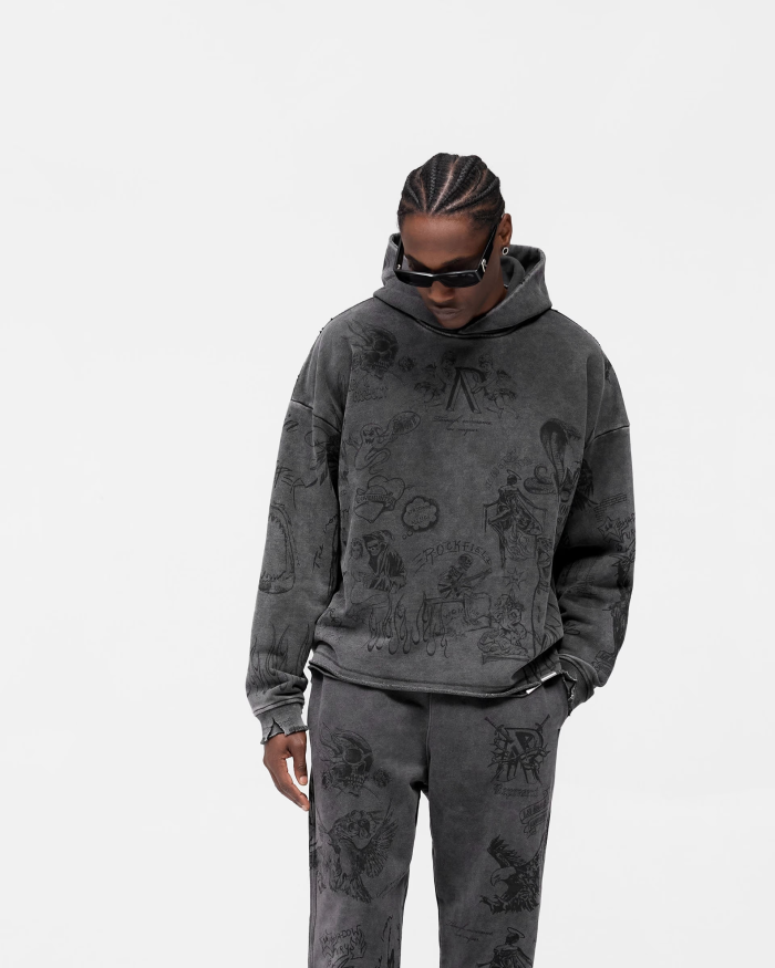 REP's new 1.1 high-quality LOGO printed hooded sweatshirt