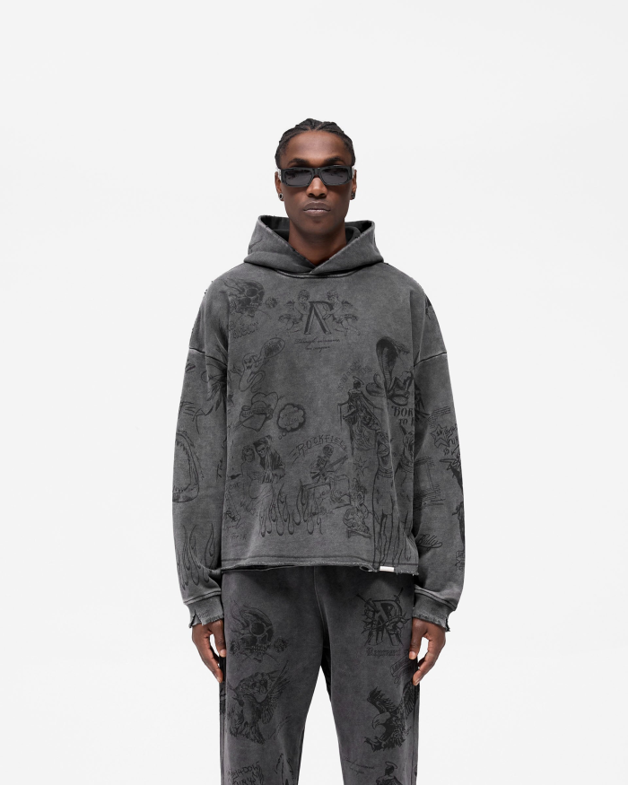 REP's new 1.1 high-quality LOGO printed hooded sweatshirt