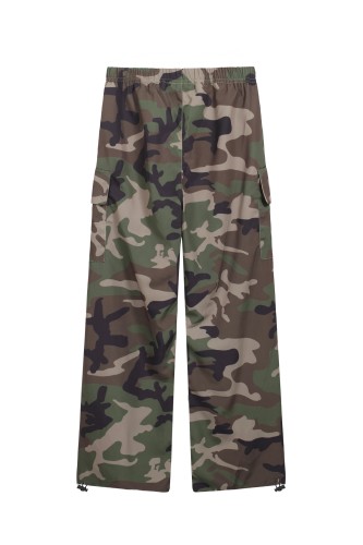 ESS 24FW 1.1 High-quality drawstring woven camouflage cargo pants