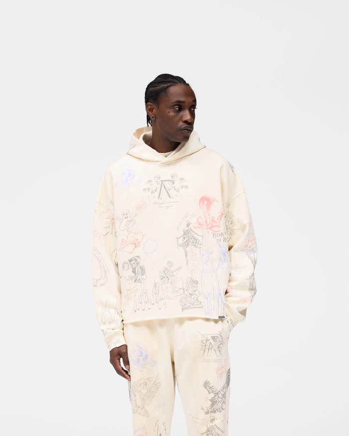 REP's new 1.1 high-quality LOGO printed hooded sweatshirt