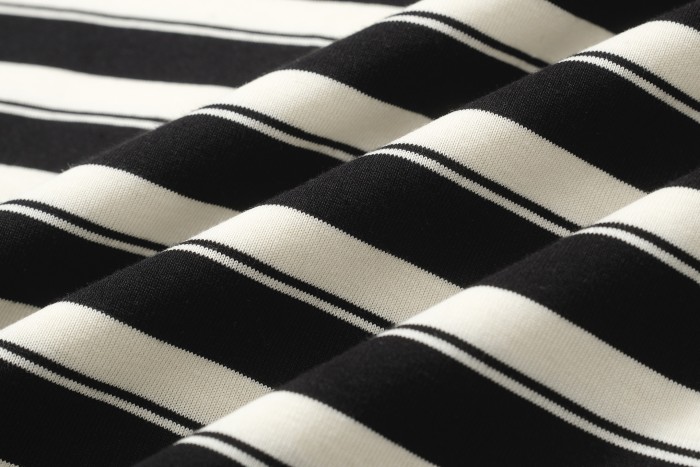 25 New style 1.1 High-quality embroidered striped short-sleeved shirt