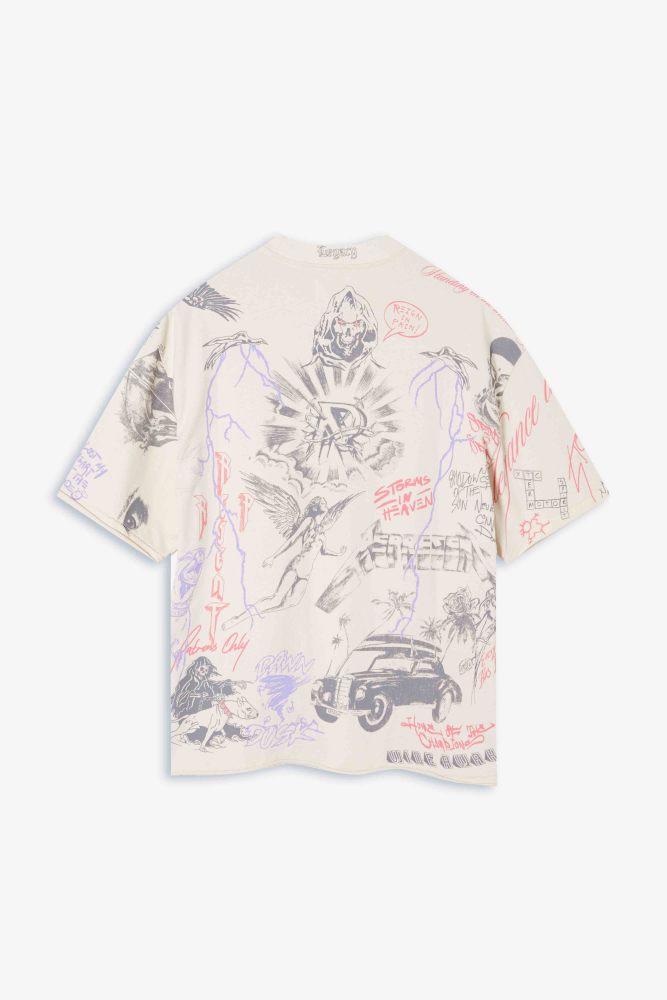 25 New 1: 1 high quality version printing Logo T-shirt Short sleeve
