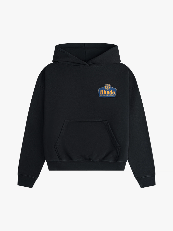 RHUDE 1.1 High-quality LOGO letter printed hooded sweatshirt