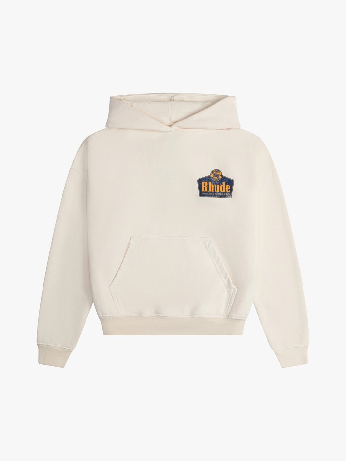 RHUDE 1.1 High-quality LOGO letter printed hooded sweatshirt