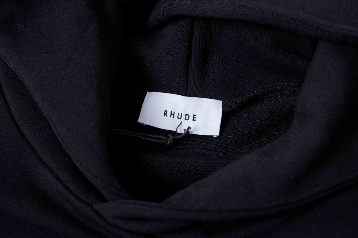 RHUDE 1.1 High-quality LOGO letter printed hooded sweatshirt