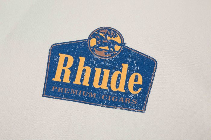 RHUDE 1.1 High-quality LOGO letter printed hooded sweatshirt