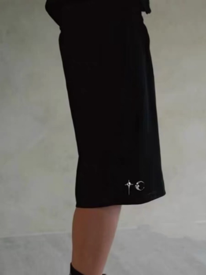 2025 New 1:1 summer white the leisure sport loose knit short