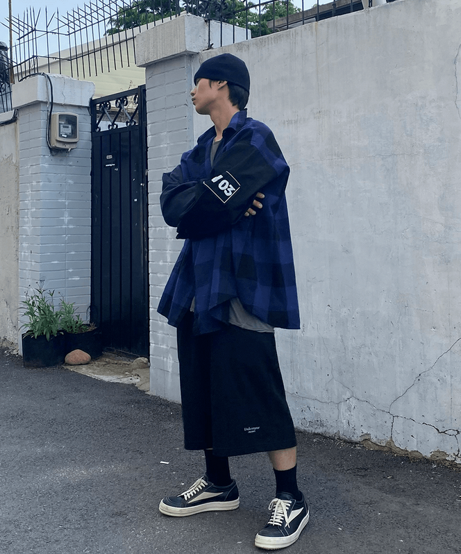2025 New 1:1 summer white the leisure sport loose knit short