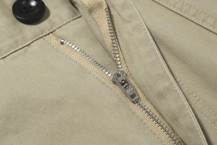 PROJECT G/R Deconstructed zipper spliced workwear Seven-inch shorts