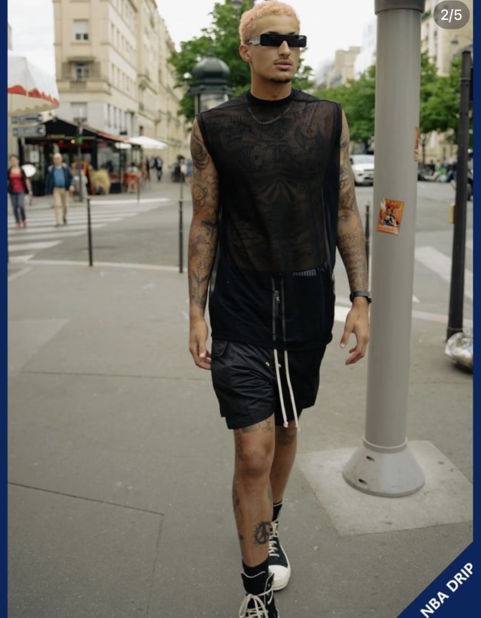 Ro-style nylon multi-pocket workwear drawstring shorts