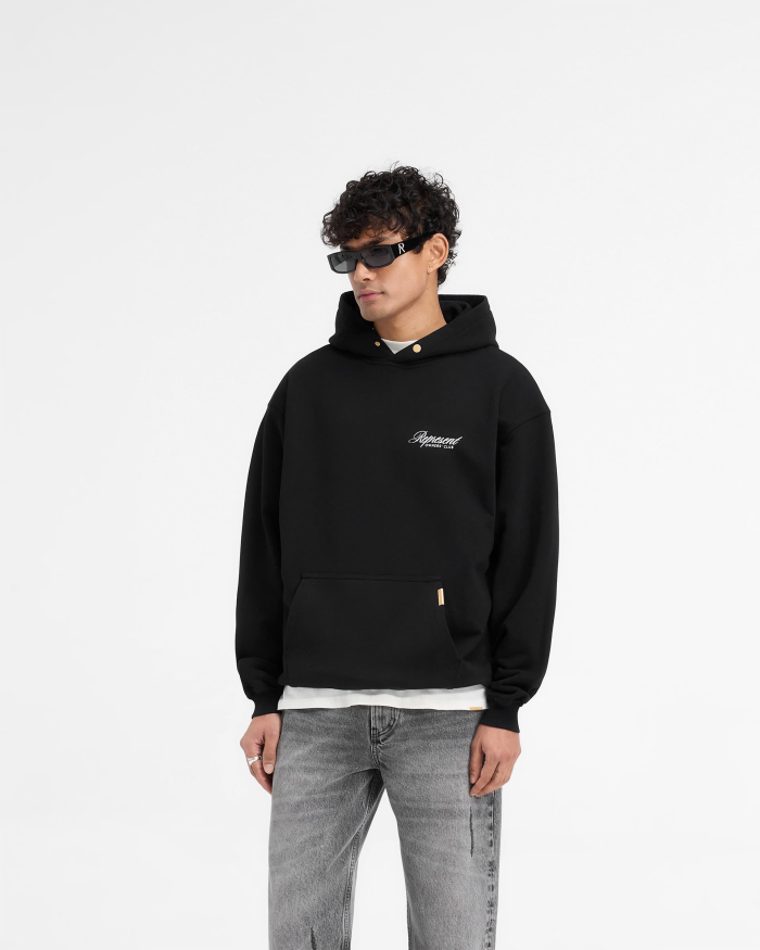 2025 New style 1.1 High-quality English logo printed hooded sweatshirt