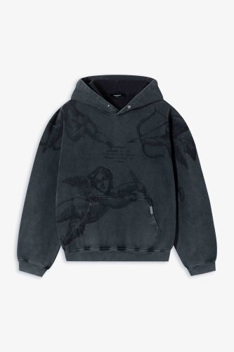 2025 New style 1.1 High-quality English logo printed hooded sweatshirt