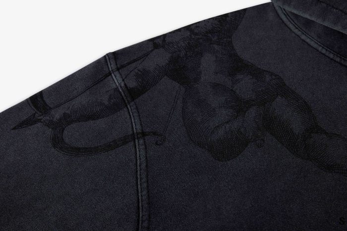 2025 New style 1.1 High-quality English logo printed hooded sweatshirt