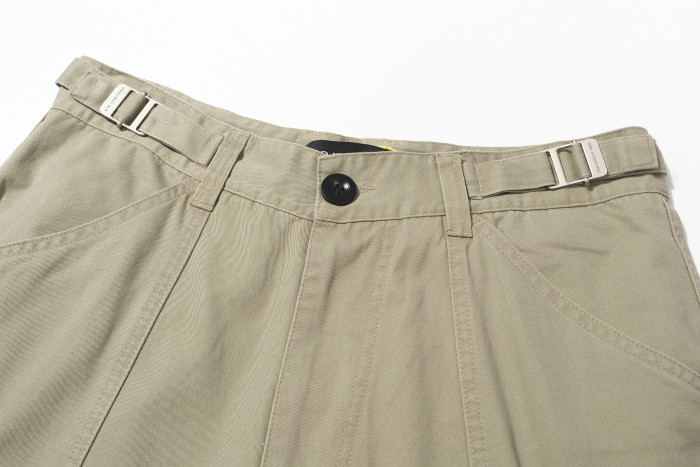PROJECT G/R Deconstructed zipper spliced workwear Seven-inch shorts