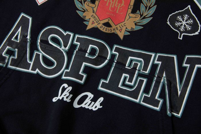 2025 New style 1.1 High-quality English logo printed hooded sweatshirt