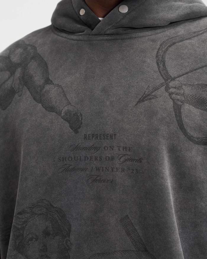 2025 New style 1.1 High-quality English logo printed hooded sweatshirt