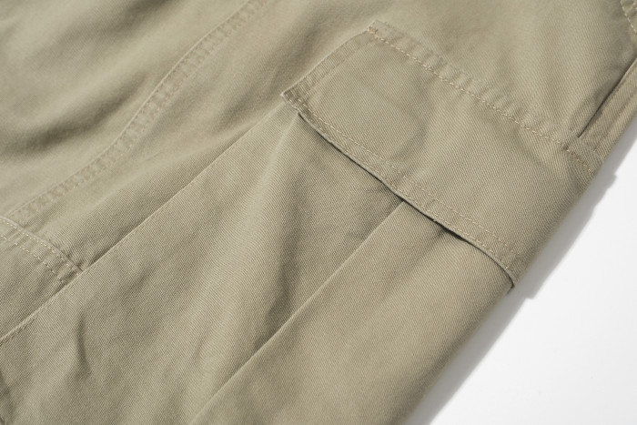 PROJECT G/R Deconstructed zipper spliced workwear Seven-inch shorts