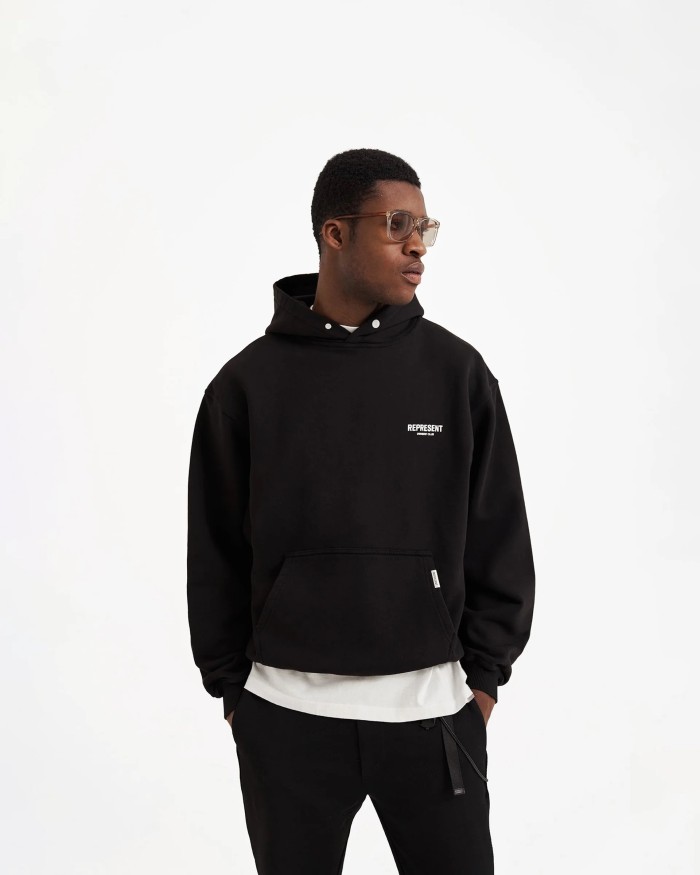 2025 New style 1.1 High-quality English logo printed hooded sweatshirt