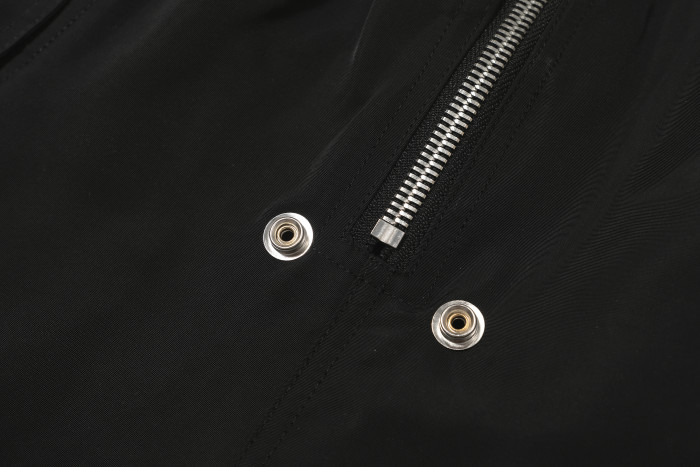 Ro-style nylon multi-pocket workwear drawstring shorts