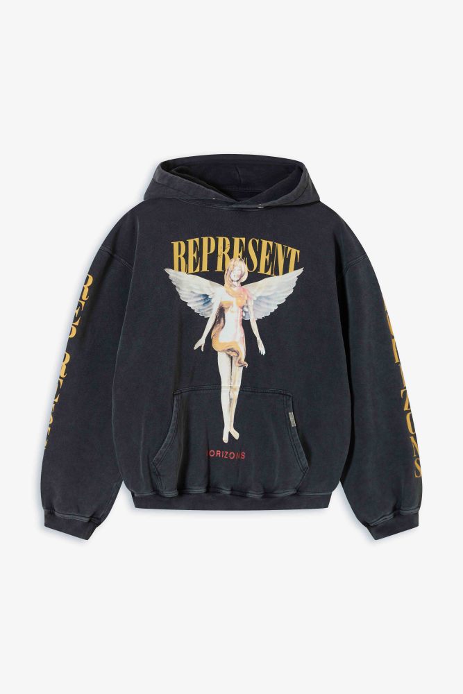 2025 New style 1.1 High-quality English logo printed hooded sweatshirt