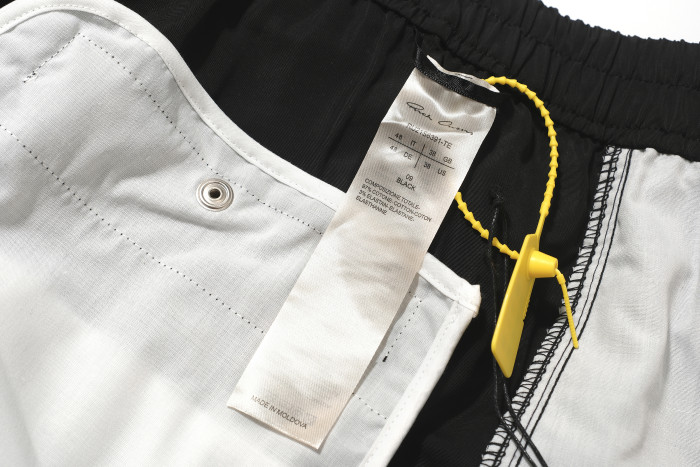 Ro-style nylon multi-pocket workwear drawstring shorts