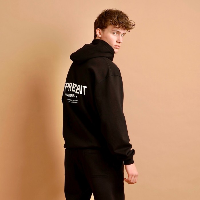 2025 New style 1.1 High-quality English logo printed hooded sweatshirt