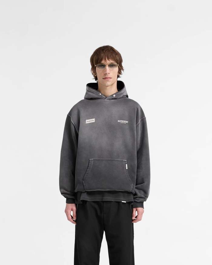 2025 New style 1.1 High-quality English logo printed hooded sweatshirt