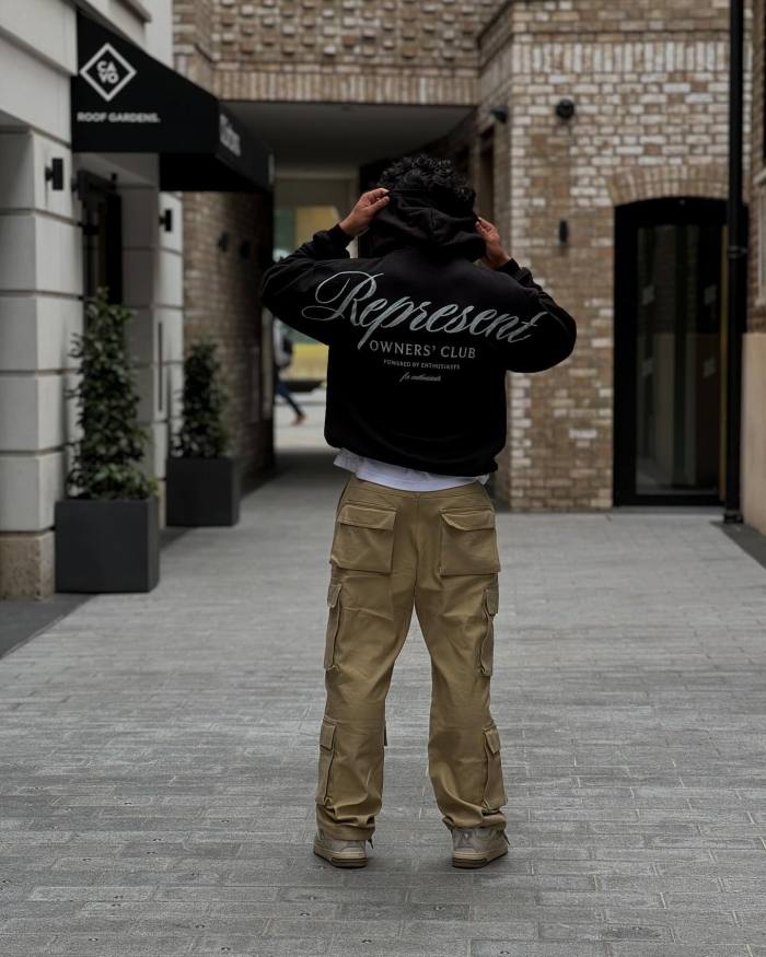 2025 New style 1.1 High-quality English logo printed hooded sweatshirt