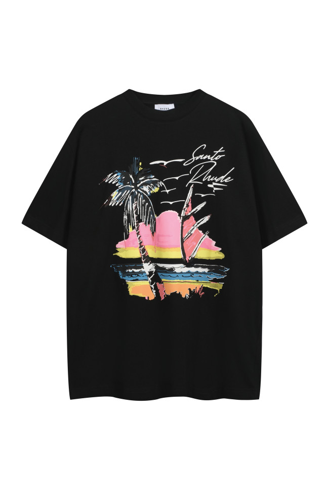 25 New 1: 1 high quality version printing Logo T-shirt Short sleeve