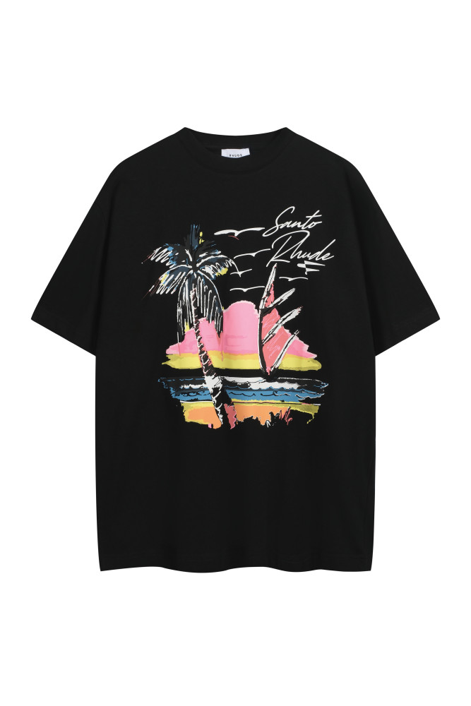 25 New 1: 1 high quality version printing Logo T-shirt Short sleeve