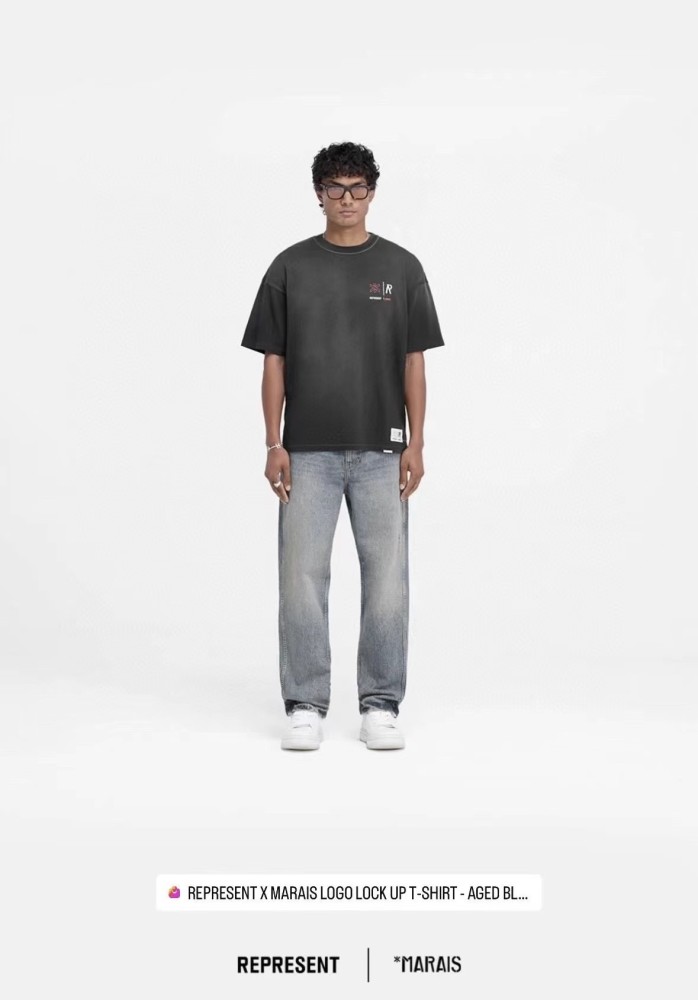 25 New 1: 1 high quality version printing Logo T-shirt Short sleeve