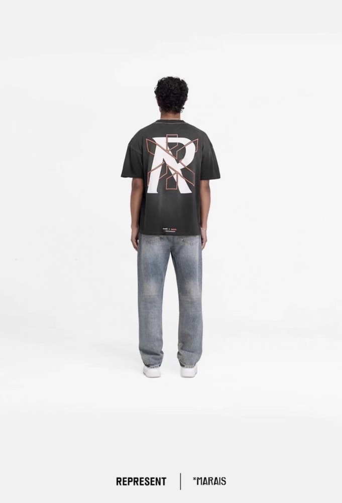 25 New 1: 1 high quality version printing Logo T-shirt Short sleeve