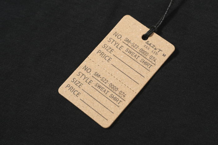 SAINT Mxxxxxx Slogan Print vintage Distressed short-sleeved T-shirt