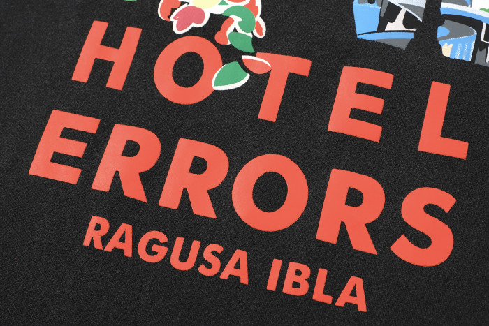 HOUSE OF ERRORS Truth Eye Landscape Theme Printed Short-sleeved T-shirt