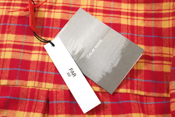 2025 New 1: 1 high quality version printing Logo FAR FLANNEL shirt long sleeve