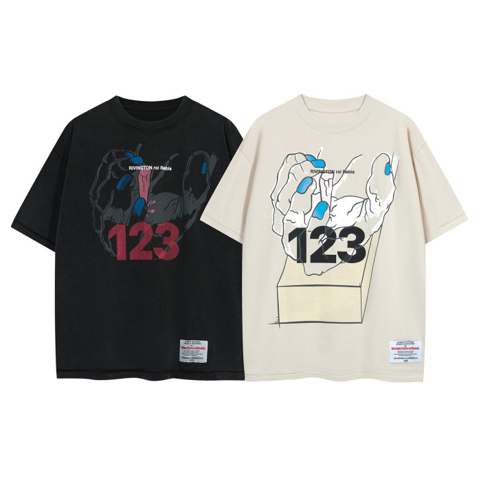 2025 New 1: 1 high quality version summer printing Logo T-shirt short sleeve 