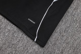 25-26 Algeria Black Half Pull Tracksuit (半拉链)