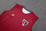 25-26 Sao Paulo Red Tank top and shorts suit #D25115