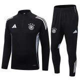 25-26 Germany Black Half Pull Tracksuit (半拉链)